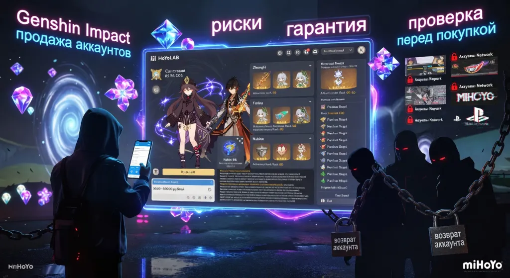 Покупка аккаунта Genshin Impact: что важно знать перед сделкой